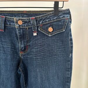 Cruel Girl Dark Blue Boot Cut Jeans